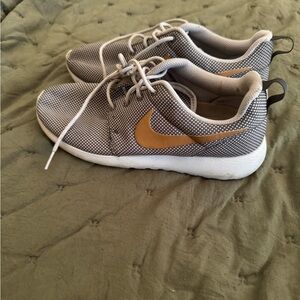 Nike Sneakers with Gray and Brown Accents